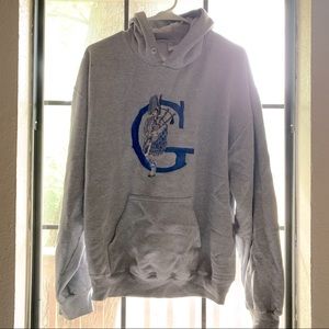 Glasgow heather gray hoodie. kooky G bagpiper